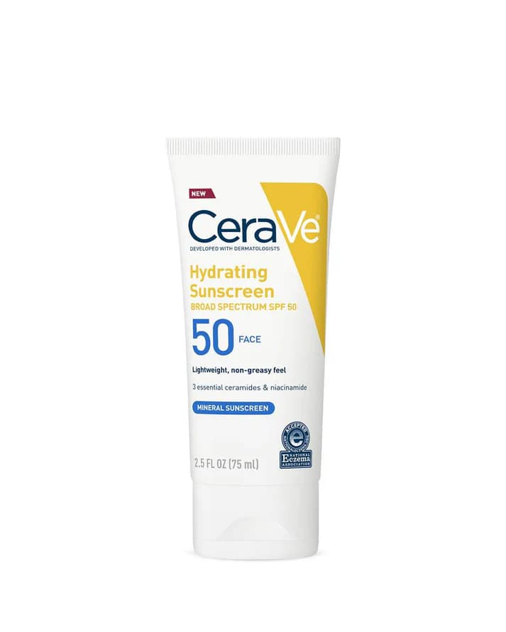 CeraVe Hydrating Mineral Sunscreen SPF 50 75ml